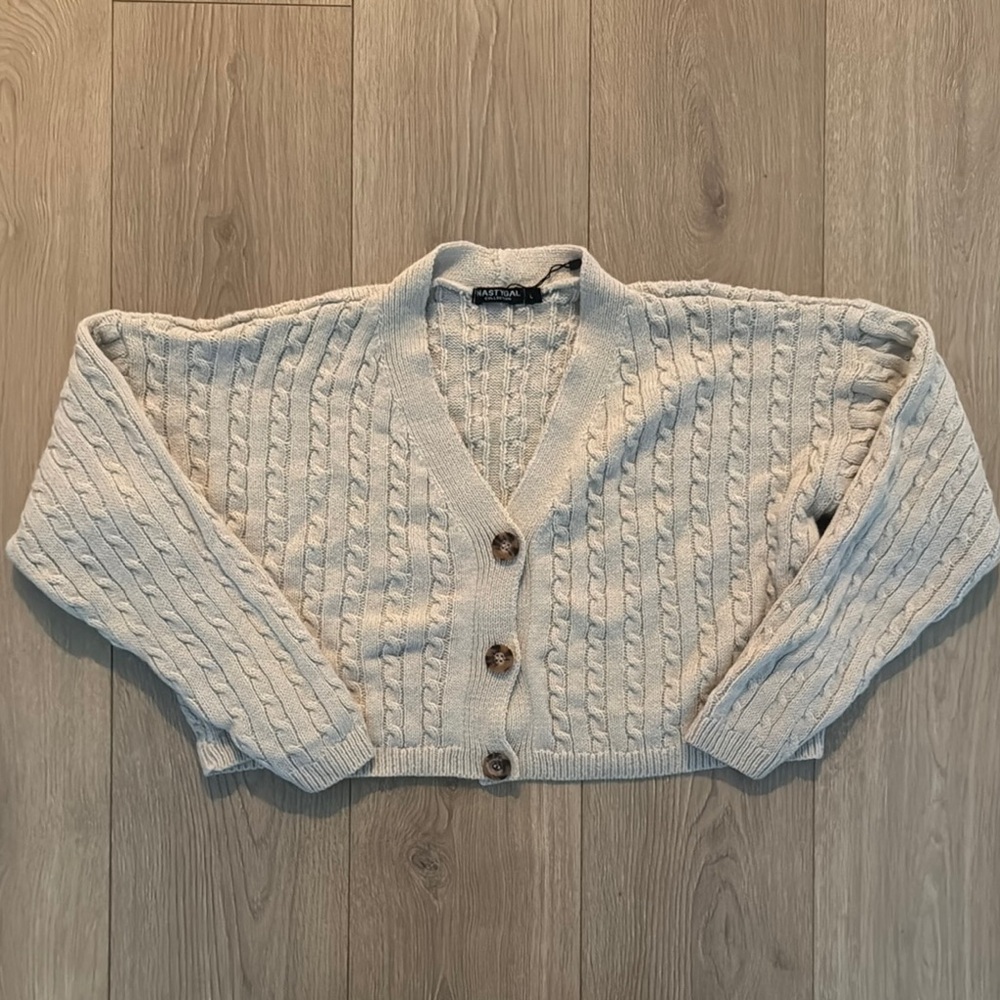 Cable Knit Cream Sweater